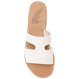 Ancient Greek Sandals Apteros Off White Slides Size 38 / 8